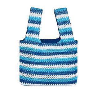 Future Collective LIMITED EDITION Blue & White Chevron Print Striped